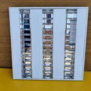 LUMINAIRE plafonnier_carré Réf: 20414ELDN disp. made in ITALY . Dim. 60*60 cm –  3×18 w