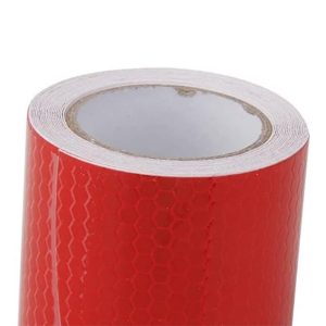 VINYLE Réfléchissant Nid d’abeille Rouge 1m²