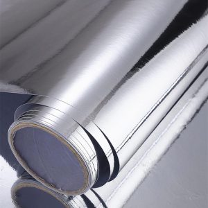 ROULEAU Adhésif Miroire Argent