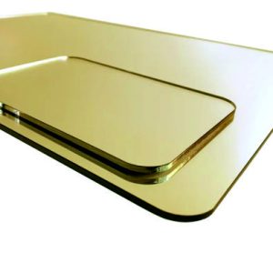 Plexiglass Miroir Doré avec Scotch double Faces 183cm x 122cm Épaisseur 0.5mm